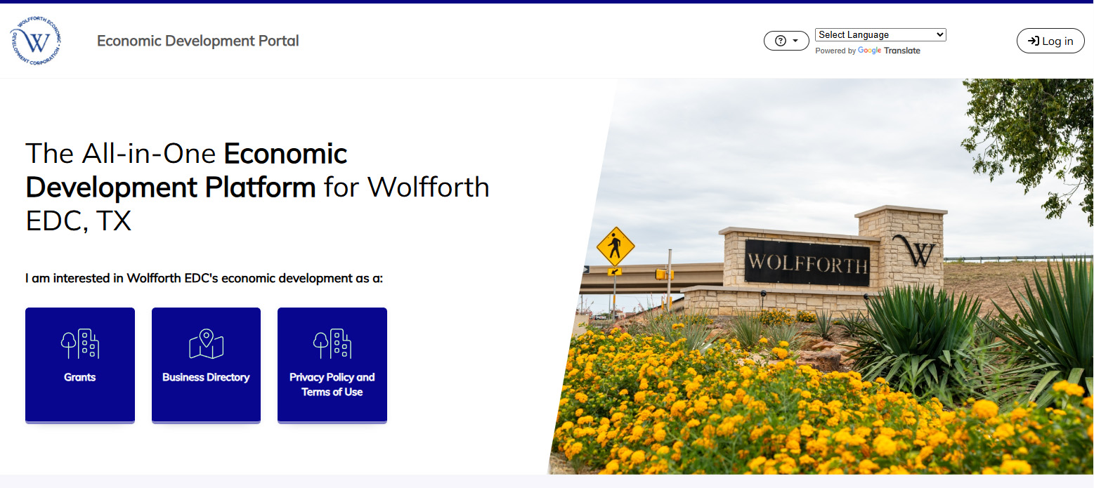 screenshot of CivicServe website